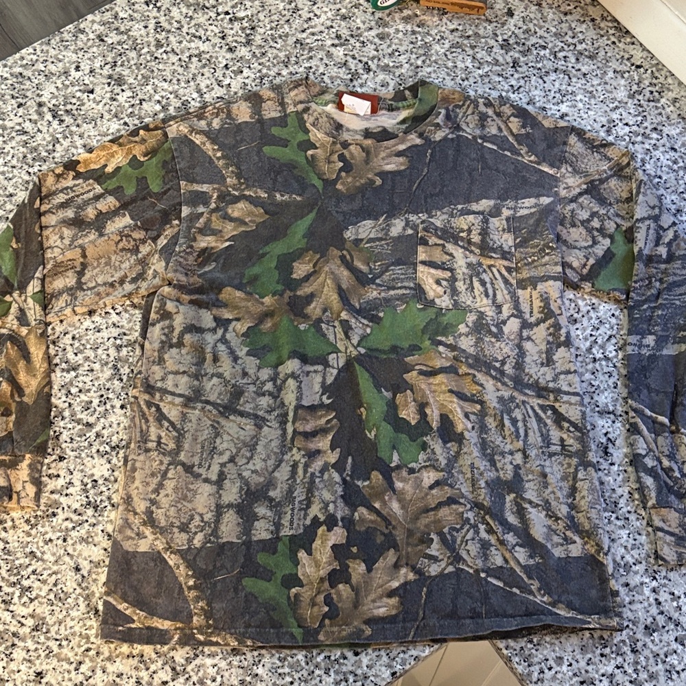 Bark Woodland Camo Long Sleeve Shirt